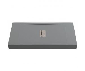 Поддон литьевой Bas Flow 140 x 80 см, ЛП00106, серый (cement grey)