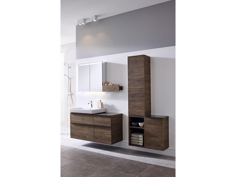 Купить Набор мебели Geberit Smyle Square 60 см, 529.352.JR.6, цвет пекан, комплект Идеальная тройка