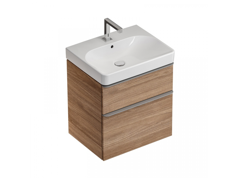 Купить Набор мебели Geberit Smyle Square 60 см, 529.352.JR.6, цвет пекан, комплект Идеальная тройка