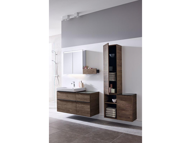 Купить Набор мебели Geberit Smyle Square 60 см, 529.352.JR.6, цвет пекан, комплект Идеальная тройка