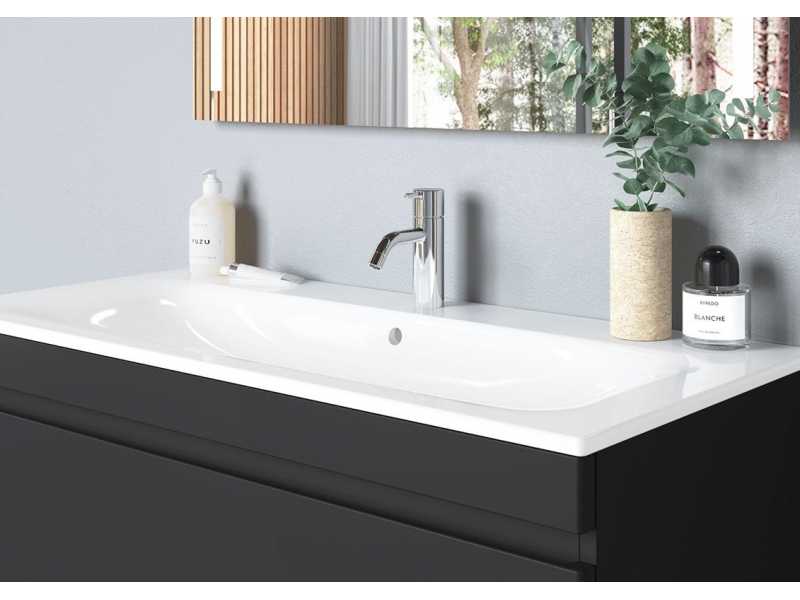 Купить Набор мебели Geberit Renova Plan, 80 см, темно-серый, 529.916.JK.8, комплект Идеальная тройка