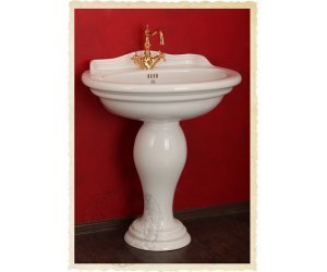 Раковина-тюльпан Migliore Milady ML.MLD-25.762.D2.PL декор Platino