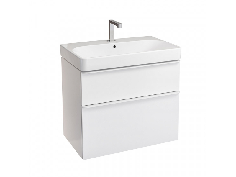 Купить Набор мебели Geberit Smyle Square 75 см, 529.353.00.7, белый глянец, комплект Идеальная тройка