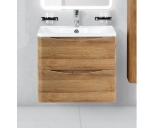 Тумба под раковину Belbagno Acqua 60 cм подвесная, Rovere Rustico, ACQUA-600-2C-SO-RR