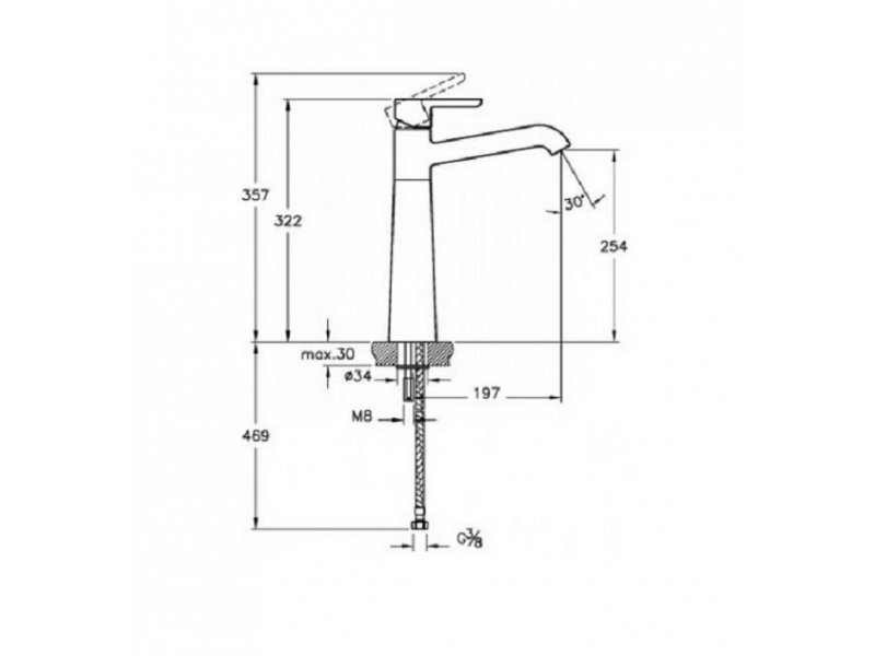 Купить Смеситель VITRA MATRIX A41759EXP