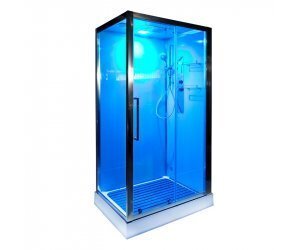 Душевая кабина Deto Z Z120 Kerava 120 x 90 x 220 см с гидромассажем и электрикой, хром
