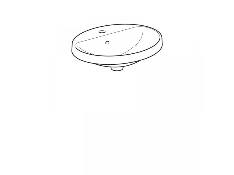 Купить Раковина Geberit Variform 500.712.01.2, 50 x 45 см, белая