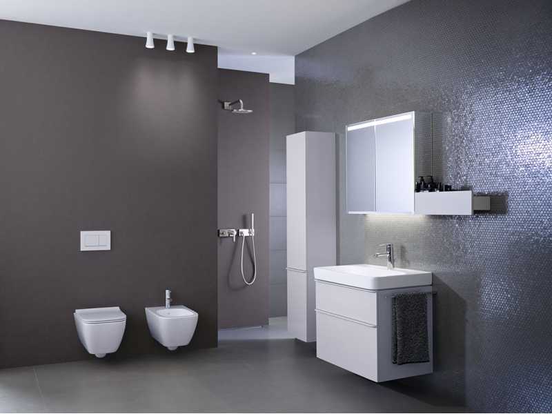 Купить Набор мебели Geberit Smyle Square 60 см, 529.352.00.6, белый глянец, комплект Идеальная тройка
