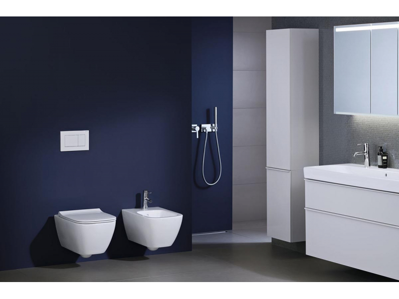 Купить Набор мебели Geberit Smyle Square 60 см, 529.352.00.6, белый глянец, комплект Идеальная тройка