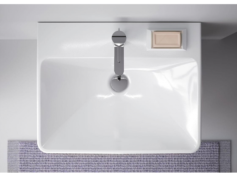 Купить Набор мебели Geberit Smyle Square 60 см, 529.352.00.6, белый глянец, комплект Идеальная тройка