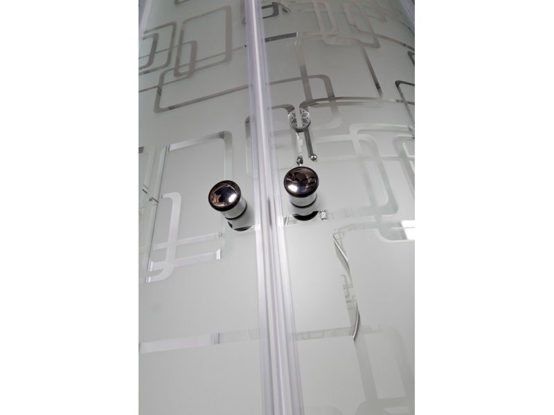 Купить Душевая кабина Deto Em EM1512 L/R LED гм 120 x 80 см, с крышей, с Led подсветкой, с гидромассажем