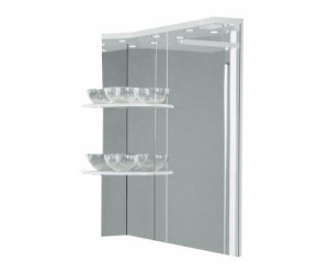 Зеркало Акватон Корнер 45 см дополнительное, белый, 1A0048D2KR01R