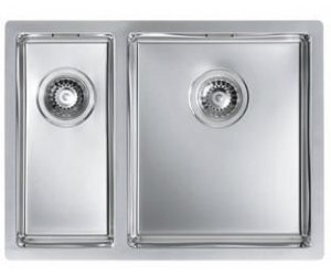 Мойка кухонная Alveus QUADRIX 120 SAT-90 595 x 450, левая/правая (1091310/1091341)