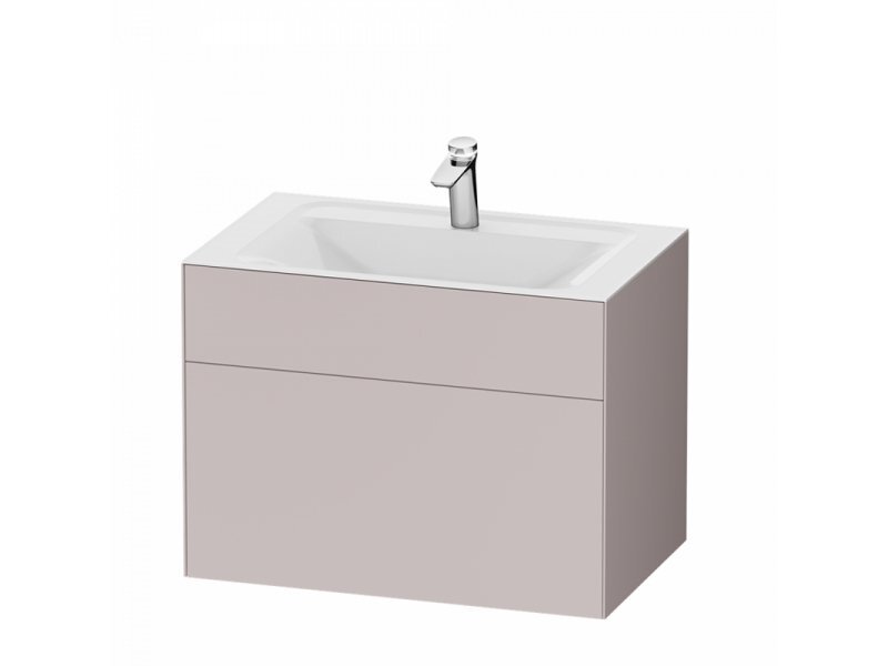 Купить Тумба под раковину Am.Pm Inspire 2.0 M50AFHX0803EGM подвесная 80 см, 3 ящика, цвет элегантный серый, матовый