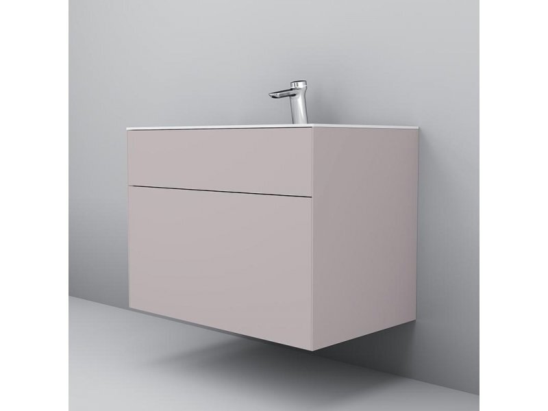 Купить Тумба под раковину Am.Pm Inspire 2.0 M50AFHX0803EGM подвесная 80 см, 3 ящика, цвет элегантный серый, матовый