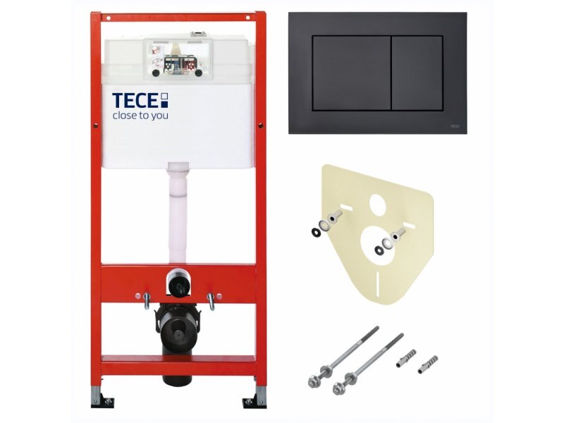 Купить Инсталляции для унитаза TECEbase K440407 4 в 1 с матовой панелью смыва TECEnow