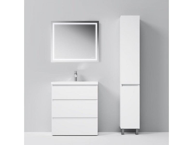 Купить Пенал Am.Pm Gem S M91CSR0306WG напольный 30 см, петли справа, белый глянец