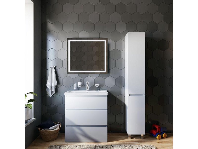 Купить Пенал Am.Pm Gem S M91CSR0306WG напольный 30 см, петли справа, белый глянец