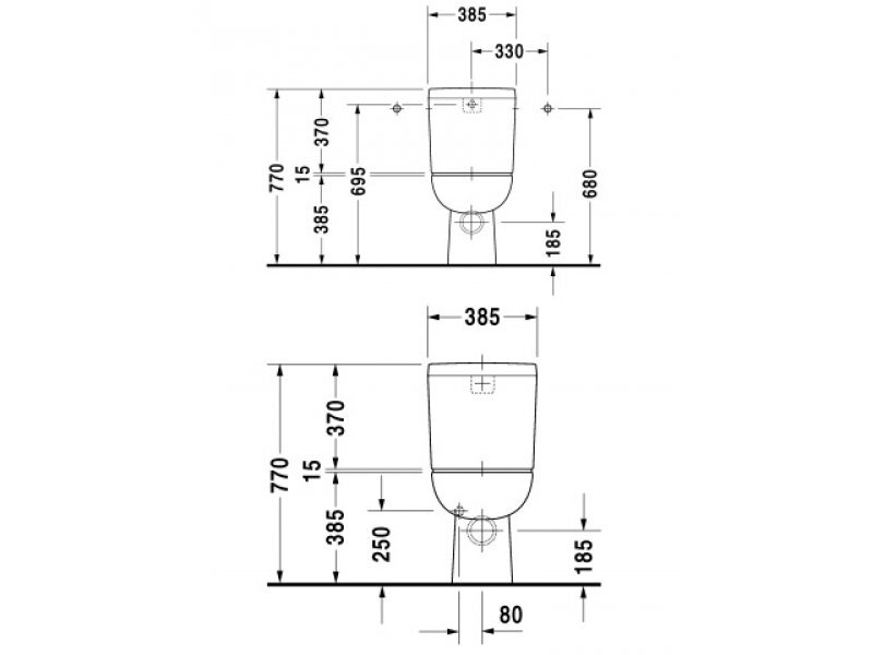 Купить Напольный унитаз Duravit D-Code 21110900002