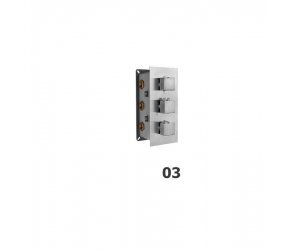Смеситель RGW Shower Panels SP-41-03, 21140541-31, для душа термостатический, хром