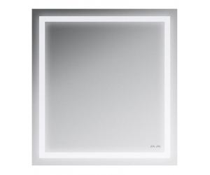 Зеркало для ванной на стену Am.Pm Gem M91AMOX0651WG с LED-подсветкой по периметру, 65 см