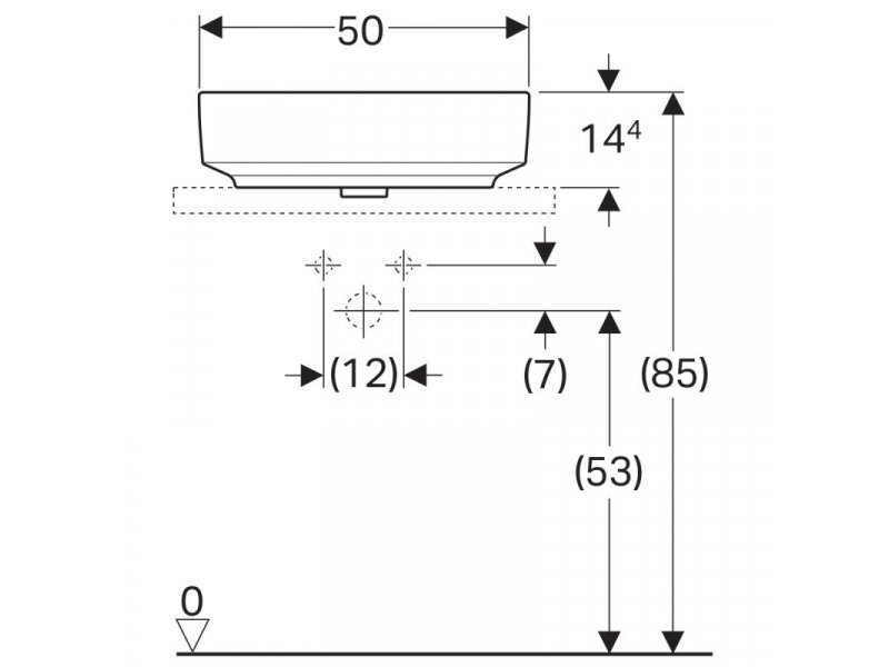 Купить Раковина Geberit Variform 500.775.01.2, 50 x 40 см, белая