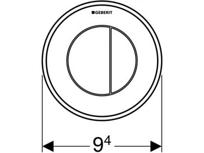 Купить Клавиша смыва Geberit Sigma Type 10, 116.056.KM.1, черный