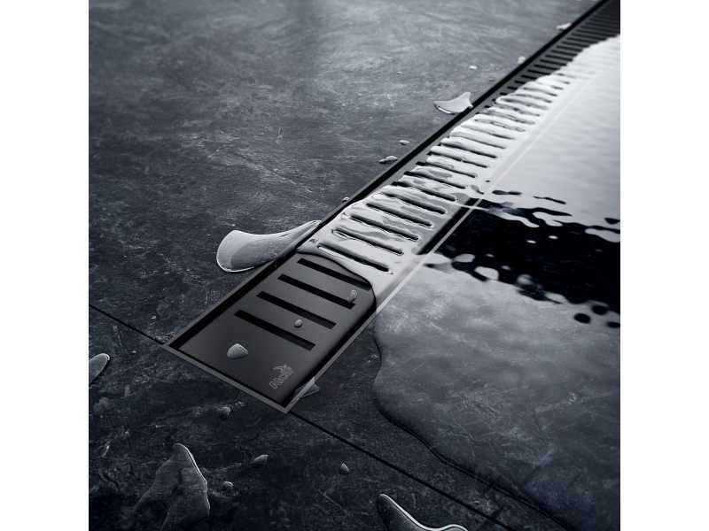 Купить Душевой лоток AlcaPlast APZ1BLACK-650, черный матовый