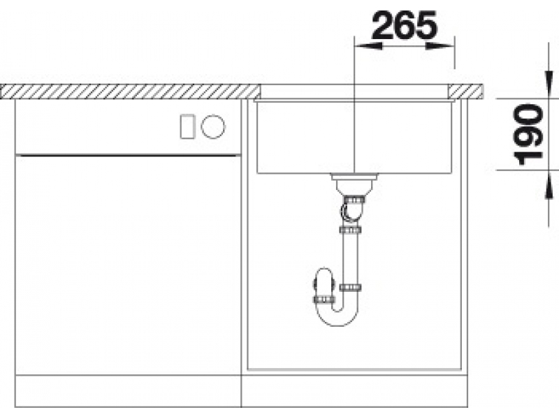 Купить Мойка Blanco Subline 500-U 523434, алюметаллик