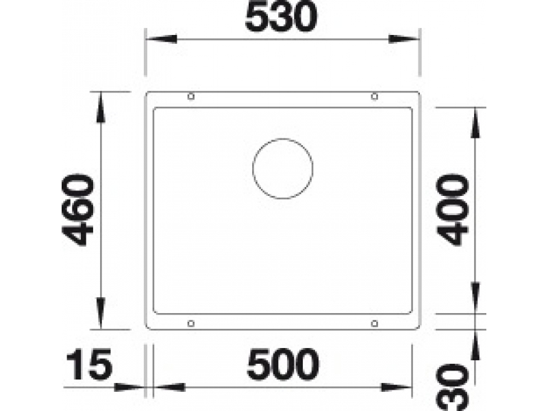 Купить Мойка Blanco Subline 500-U 523434, алюметаллик